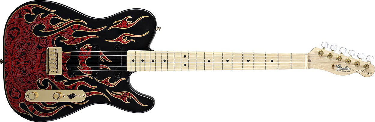 Fender James Burton Telecaster® Red Paisley Flames