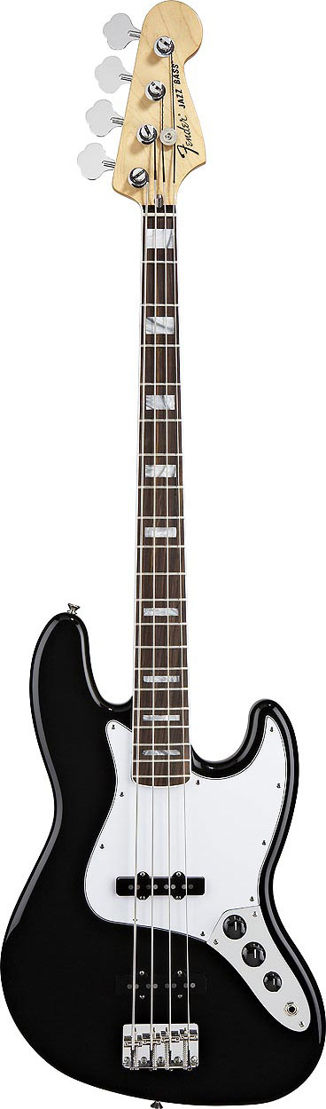 Fender '70s Jazz Bass® Black, Pau Ferro