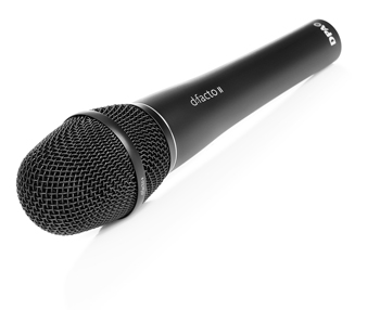 DPA d:facto™ 4018V Vokal Softboost Supercardioid Mic, Wired DPA Handle, Black