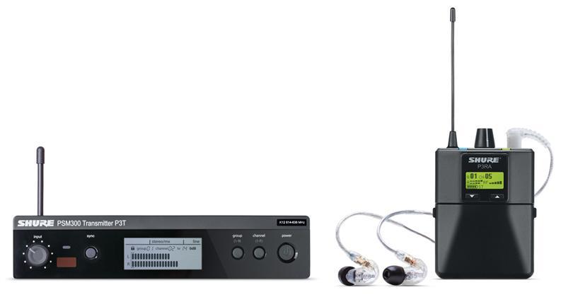 Shure PSM300 Wireless Monitor System m/SE215(518-542MHz)