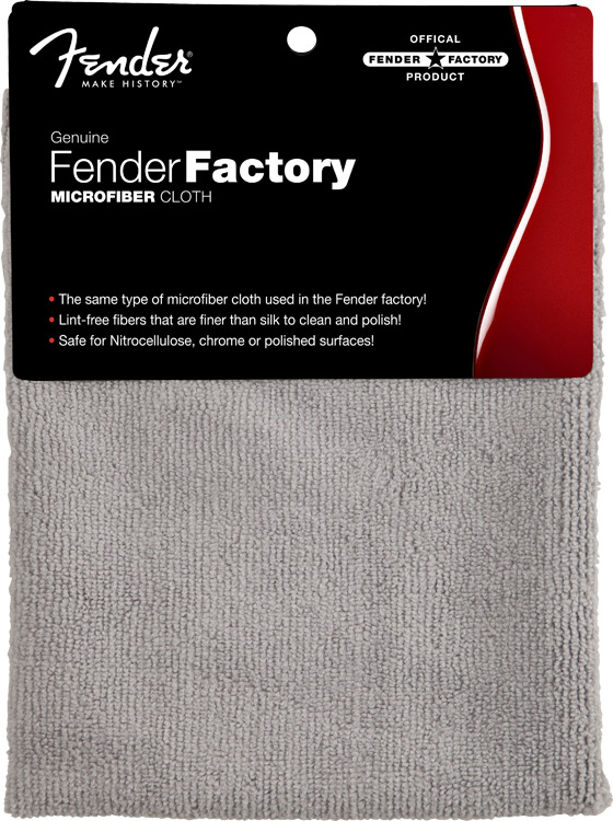 Fender Fender® Factory Microfiber Cloth, Gray