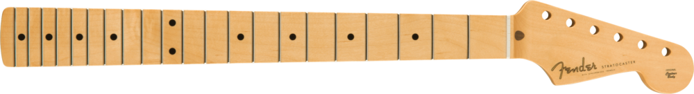 Fender Classic Player '50s Stratocaster® Neck, 21 Medium Jumbo Frets, Maple, Soft "V" Shape, Maple Fingerboard