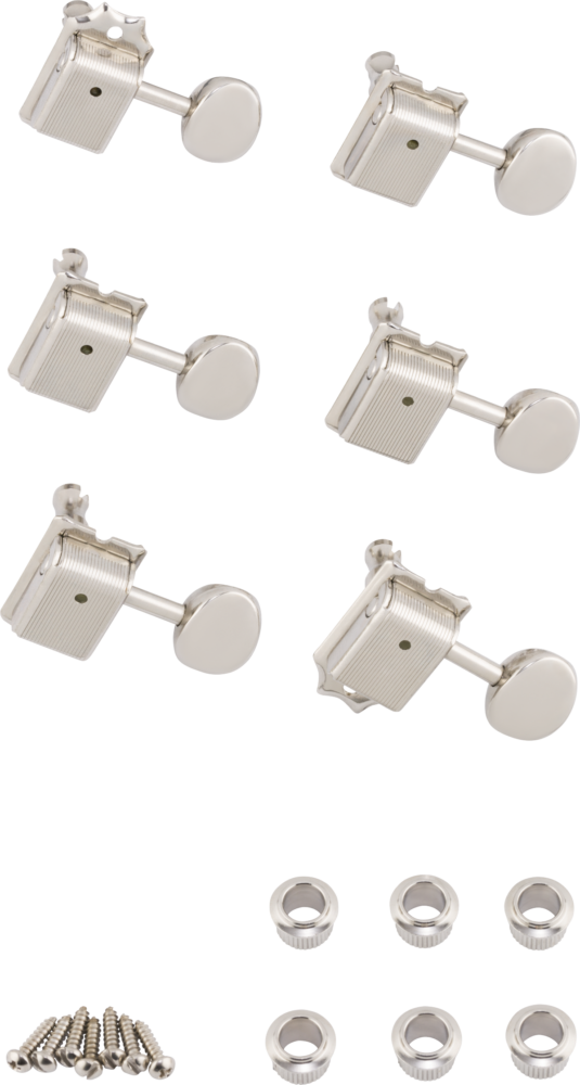 Fender American Vintage Stratocaster®/Telecaster® Tuning Machines (Nickel) (6)