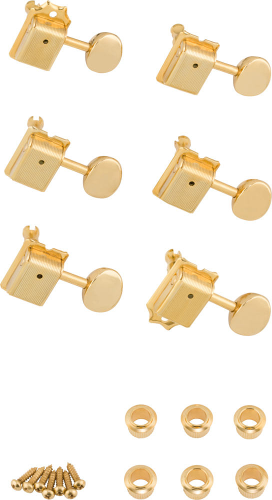 Fender American Vintage Stratocaster®/Telecaster® Tuning Machines Gold (6)