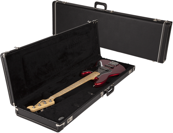 Fender G&amp;G Jazz Bass®/Jaguar Bass® Standard Hardshell Case, Black with Black Acrylic Interior
