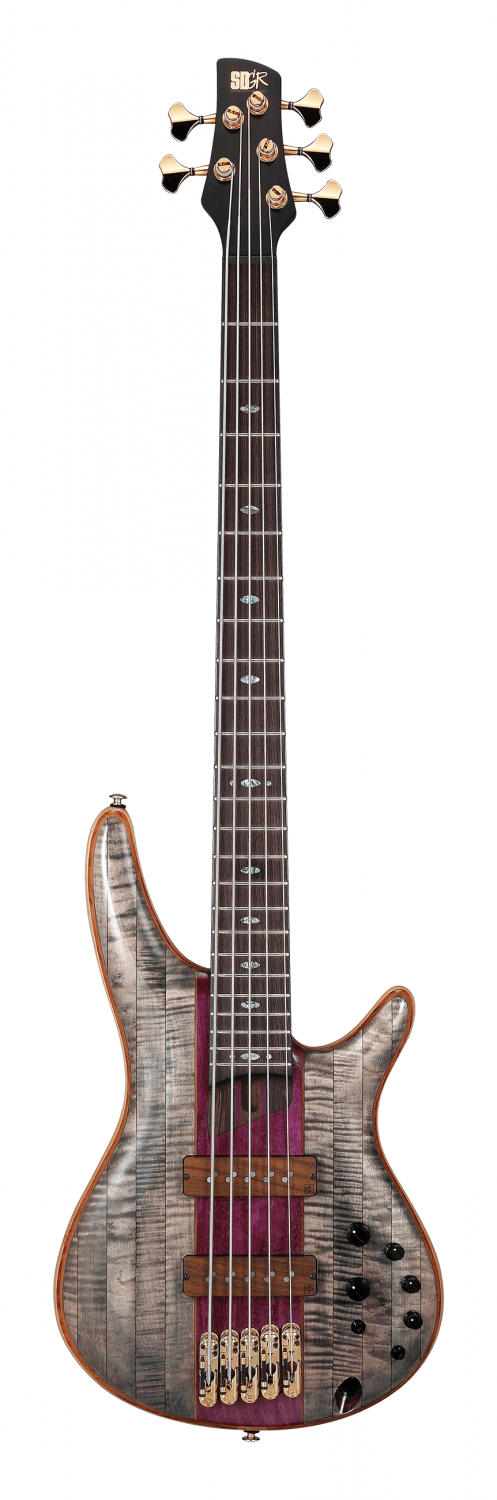 Ibanez SR5CMDX-BIL el bass med gigbag, Premium 5-str.