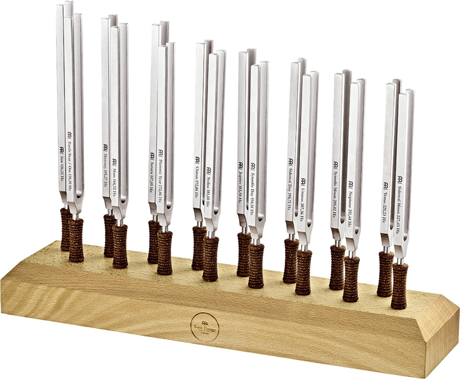 Meinl TTF-SET-16 Therapy Tuning Fork Holder Set, 16 Tuning Forks