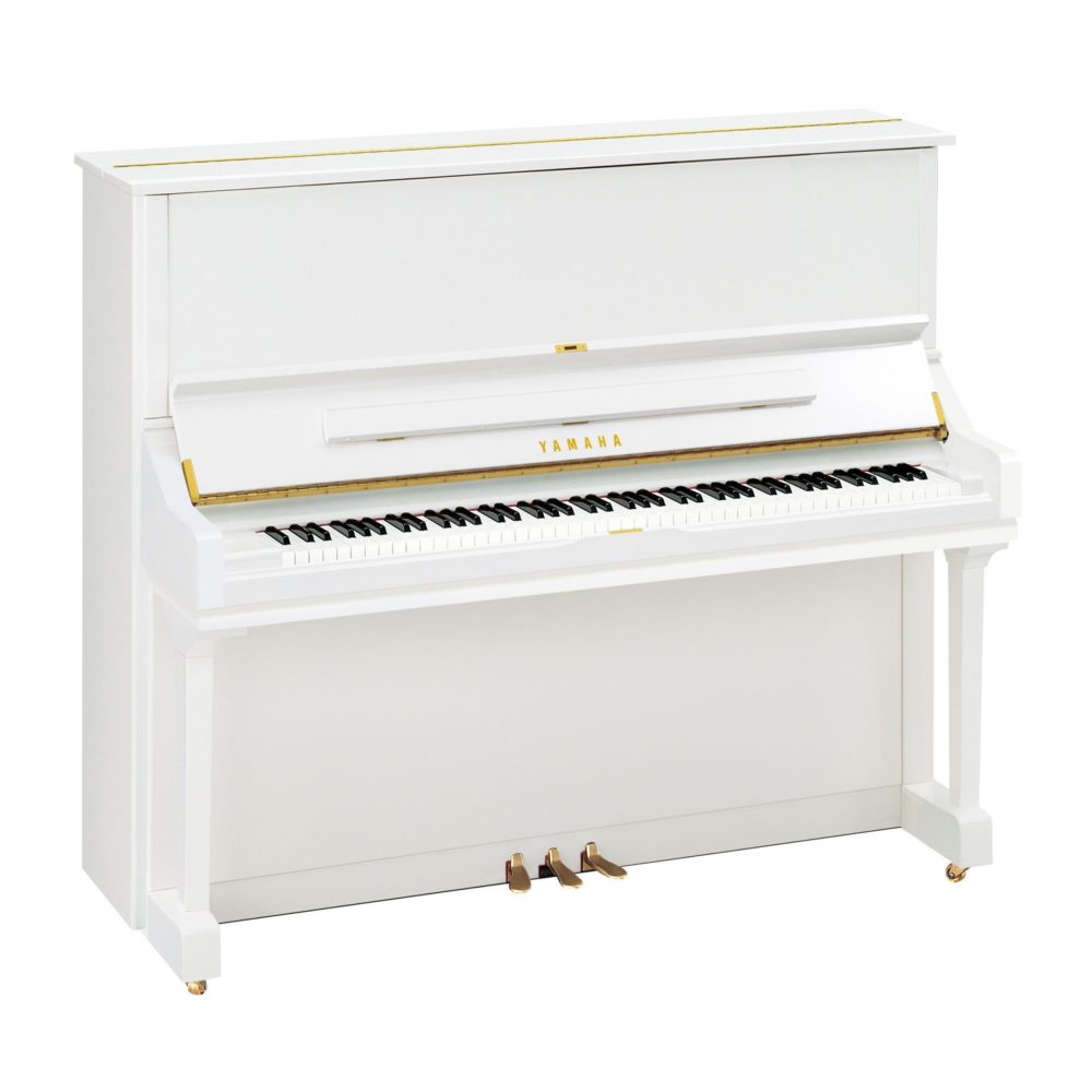 Yamaha U3 SH3 Silent Akustisk Piano (Polished White)