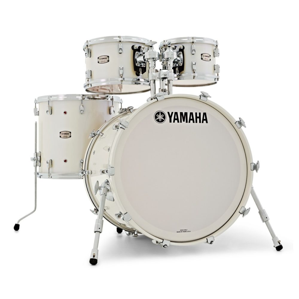 Yamaha Absolute Maple Hybrid Rock Set Polar White Trommesett