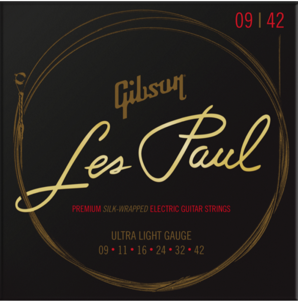 Gibson Les Paul Premium Electric Guitar Strings Ultra-Light 09-42