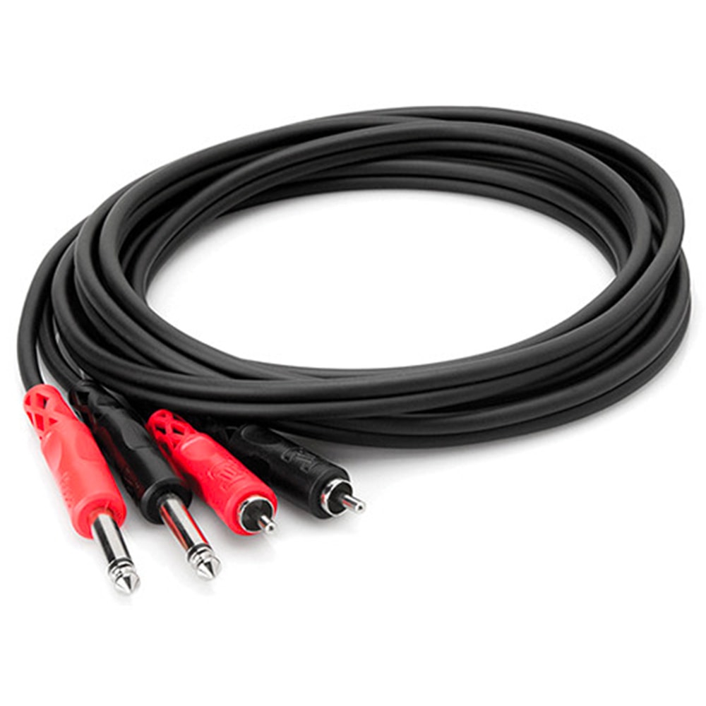 Hosa CPR-202 Dual Cable 1/4 TS – RCA – 2m