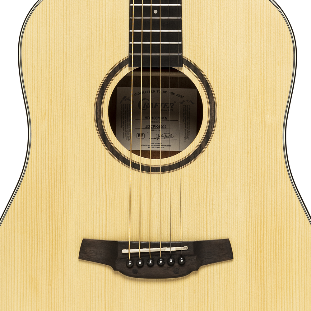 Crafter HD-100 Natural Akustisk Gitar - Bilde 3