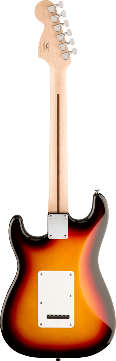 Baksiden til Squier Affinity Series Stratocaster Junior HSS - 3-Color Sunburst