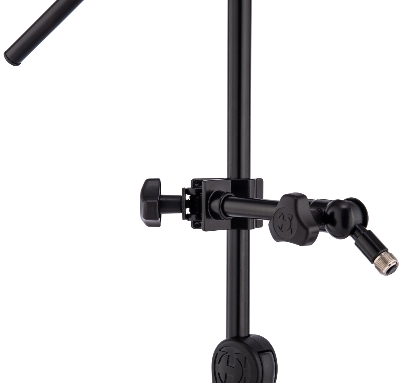 Hercules DG137B Multi Mount Holder Demonstert på et mikrofon stativ