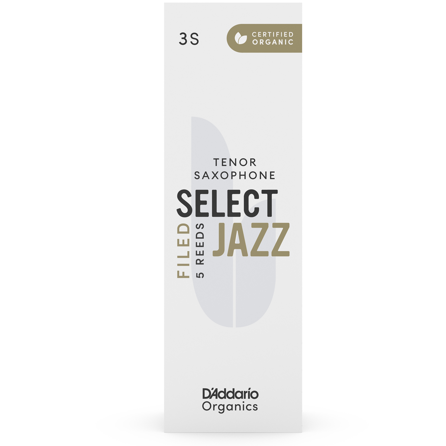 Daddario Woodwinds ORSF05TSX3S Org. Select Jazz Filed Tenor-Sax 5-P. 3S