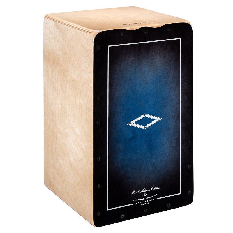 Meinl Percussion AETLBF Cajon Artisan Edition, Tango Line, Blue Fade