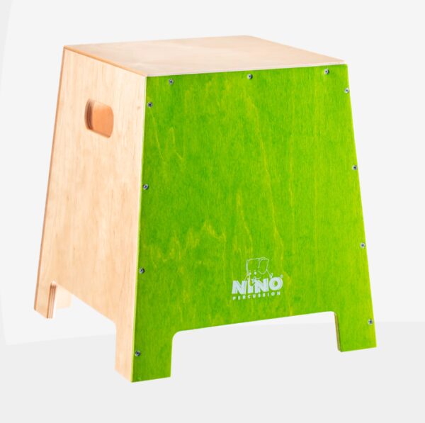 Nino Percussion NINO990GR Stackable Cajon Small 13 3/4", Green