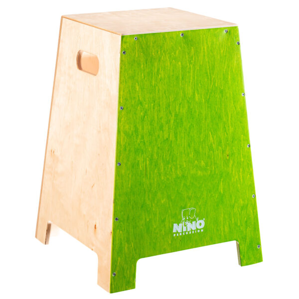 Nino Percussion NINO991GR Stackable Cajon Large 17 3/4", Green