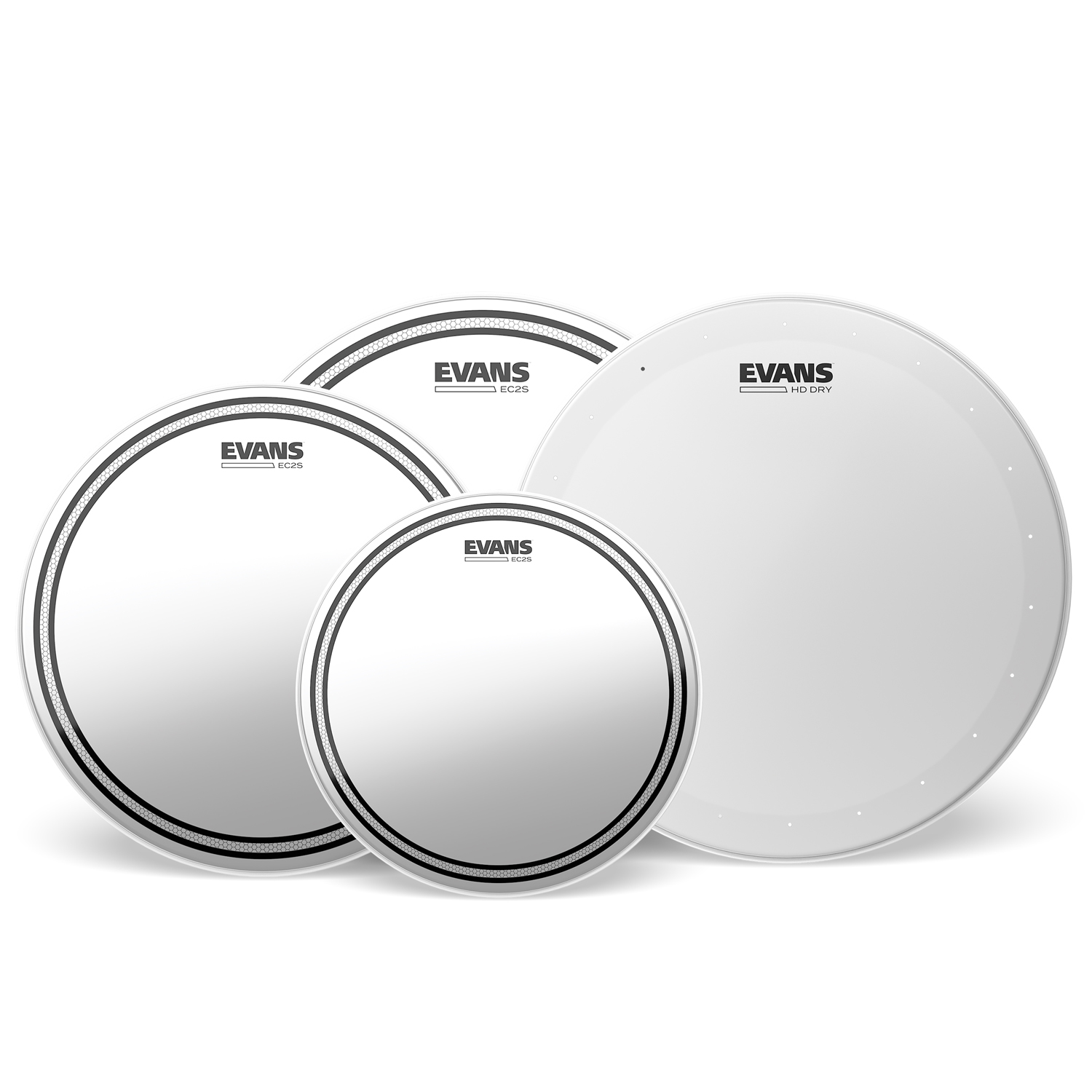 Evans EPP-EC2SHDD-F Pre Pack Es2S Clear Fusion 10'', 12'', 14''+ B14Hdd