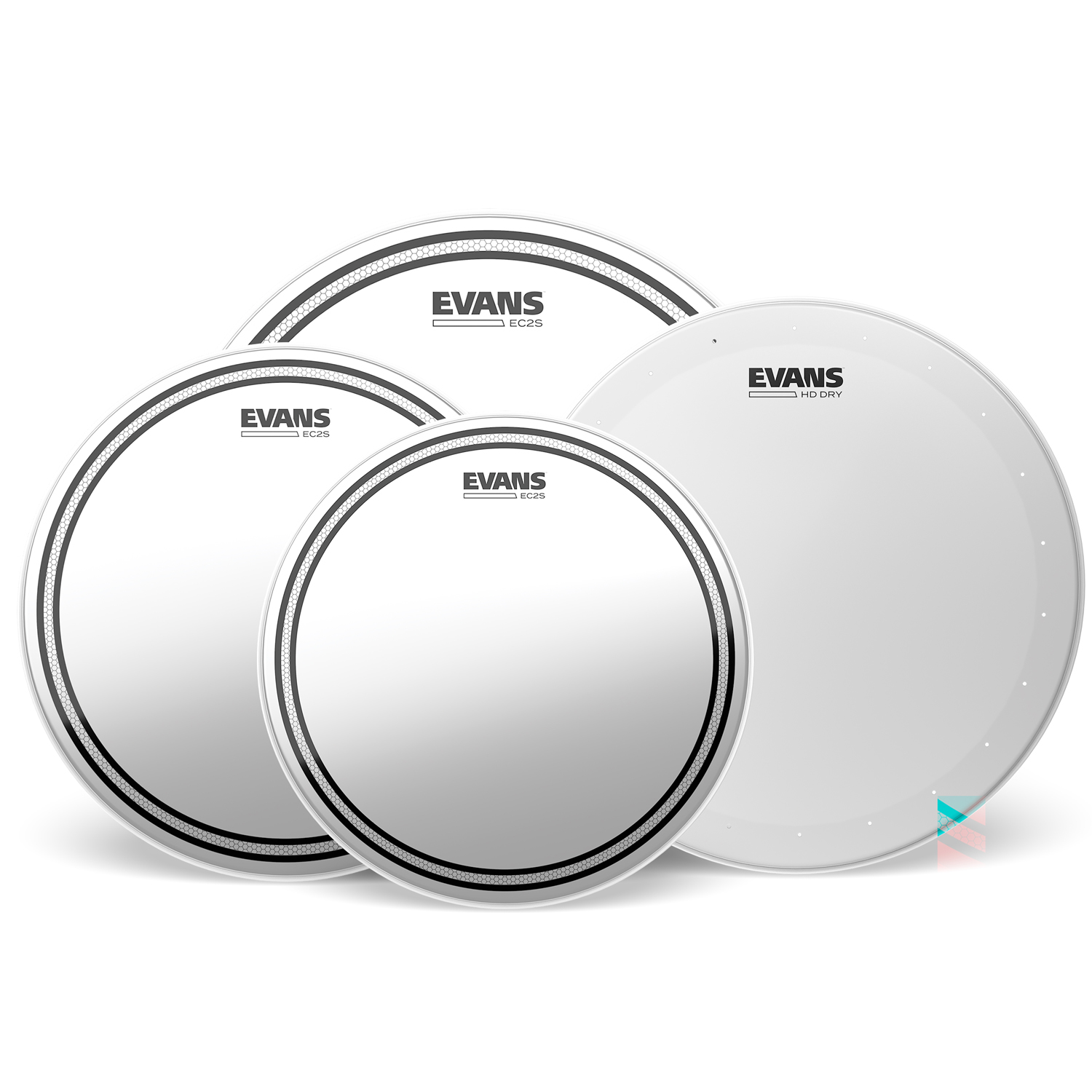Evans EPP-EC2SHDD-S Pre Pack Es2S Clear Standard 12'', 13'', 16''+ B14Hdd