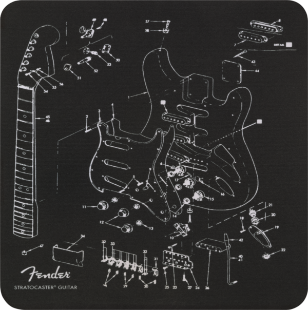 Fender Fender Mousepad, Exploded Strat
