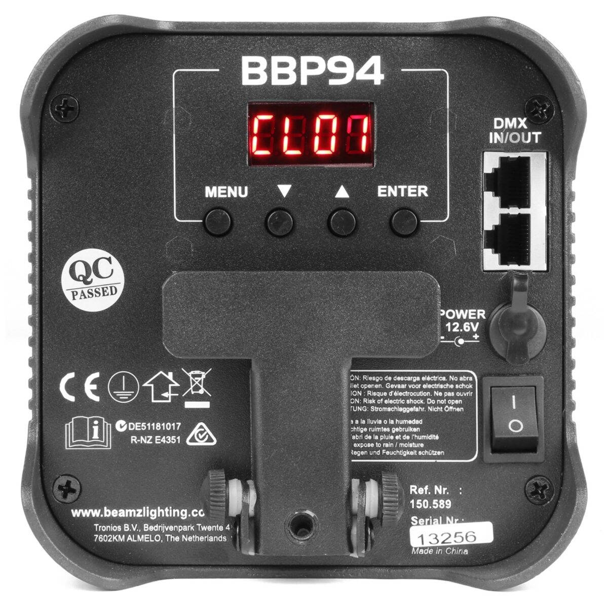 beamZ BBP94 Batteridrevet "Uplight" 4x 10W - Bilde 4