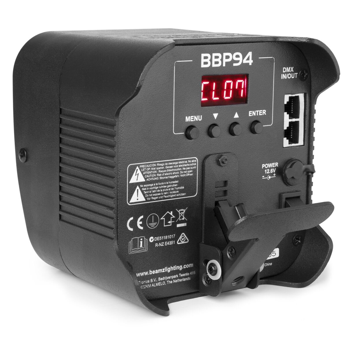 beamZ BBP94 Batteridrevet "Uplight" 4x 10W - Bilde 3
