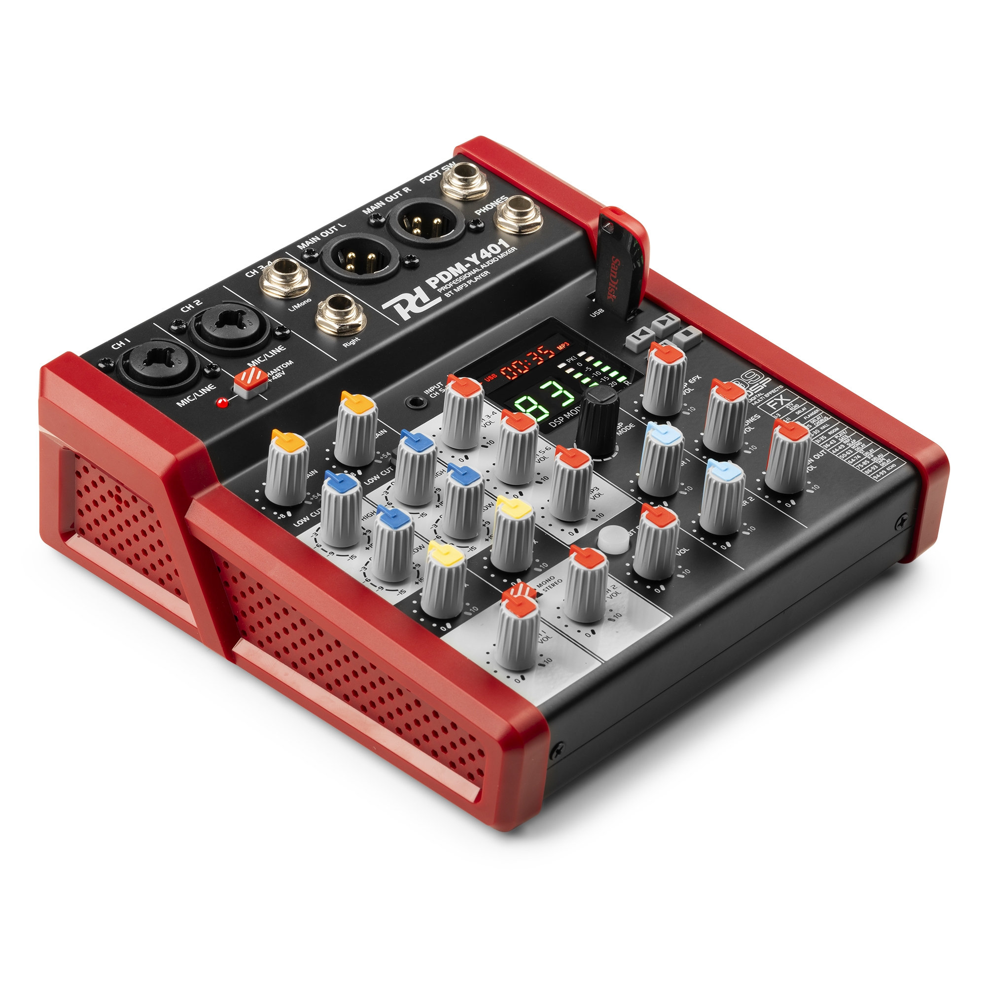 Power Dynamics PDM-Y401 4-kanals Mikser - Bilde 4