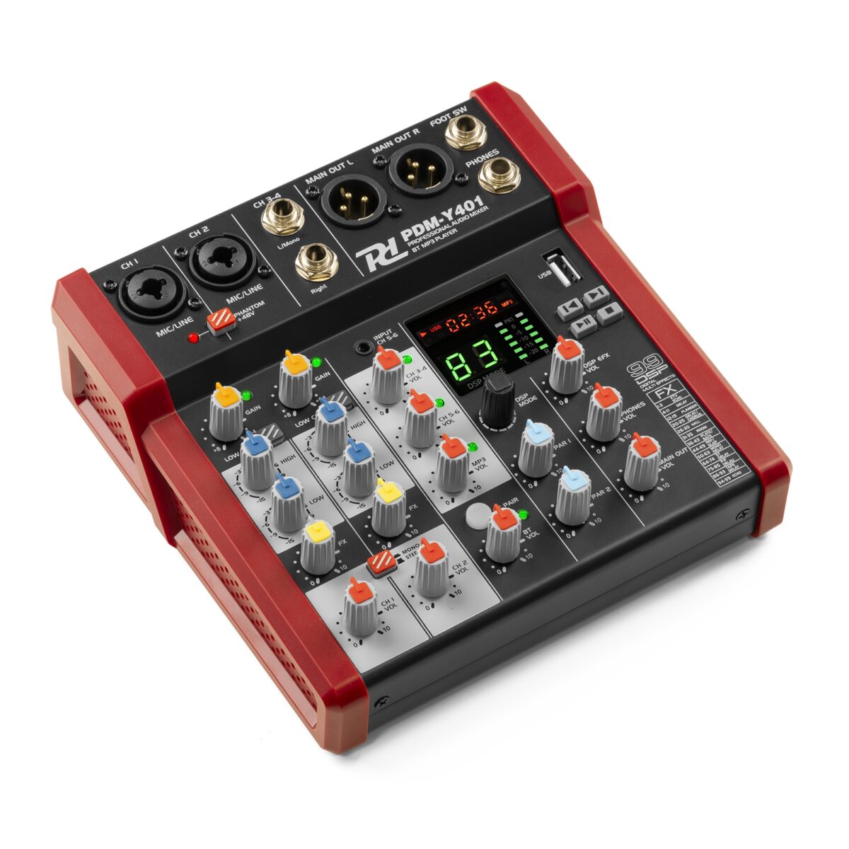 Power Dynamics PDM-Y401 4-kanals Mikser