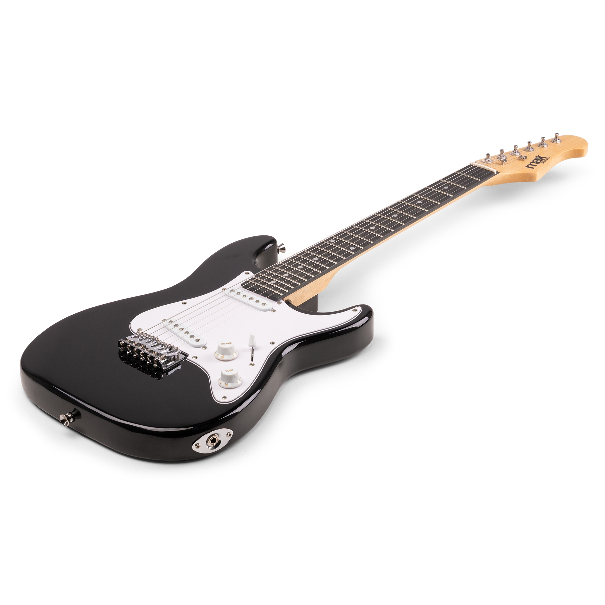 MAX GigKit El Gitarpakke Junior "Strat", Sort - Bilde 4
