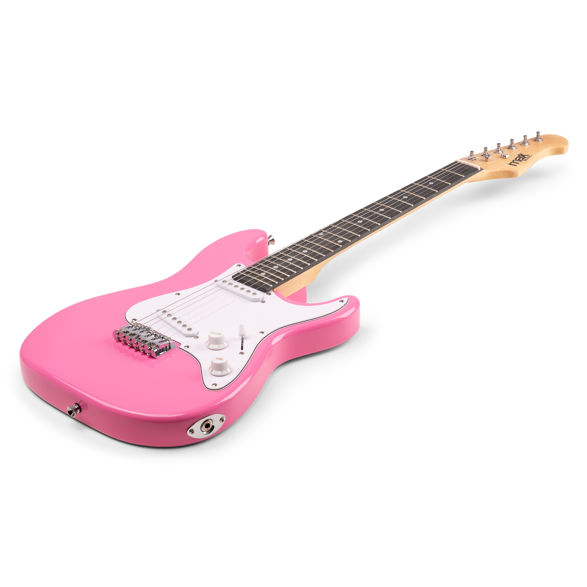 MAX GigKit El Gitarpakke Junior "Strat", Rosa - Bilde 4