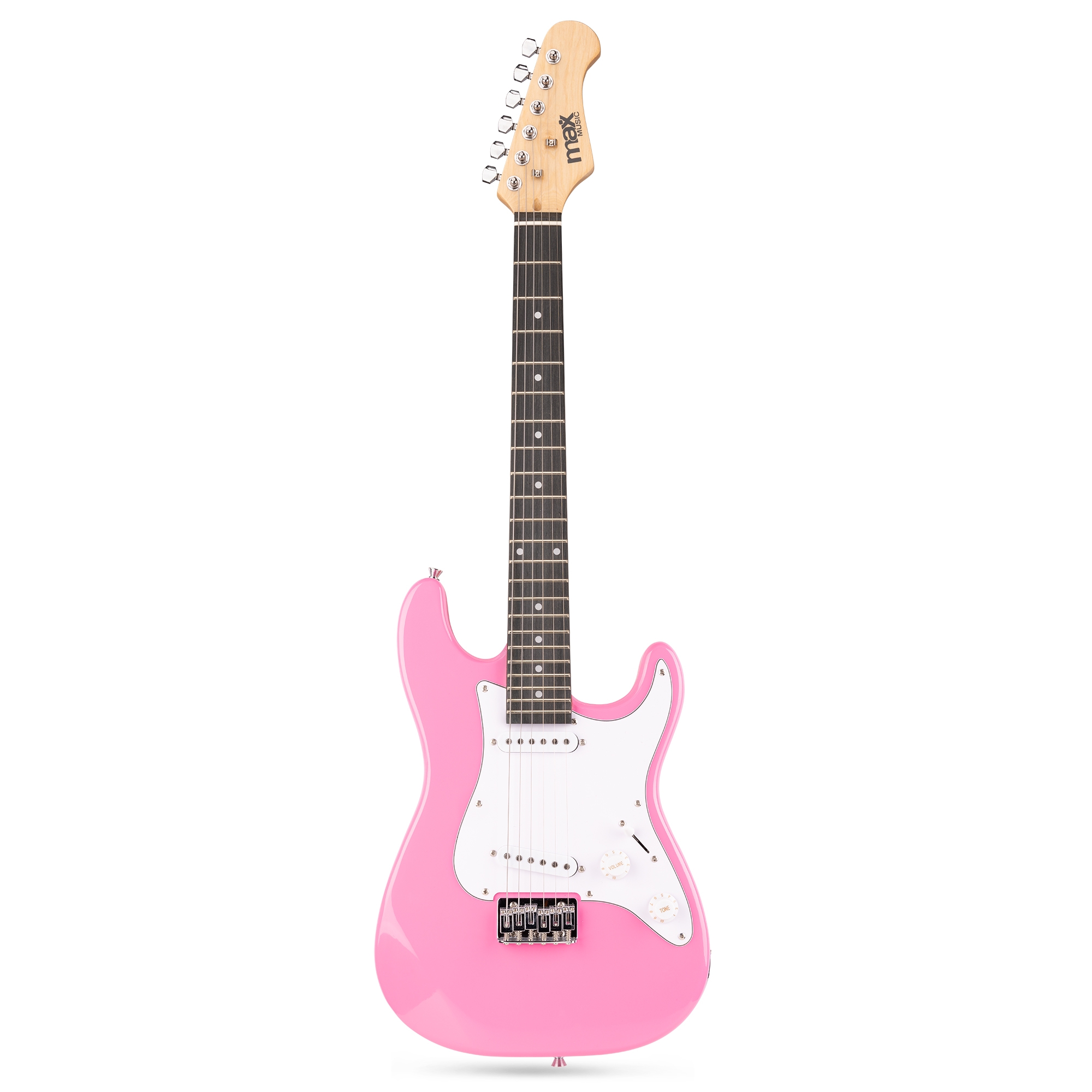 MAX GigKit El Gitarpakke Junior "Strat", Rosa - Bilde 2