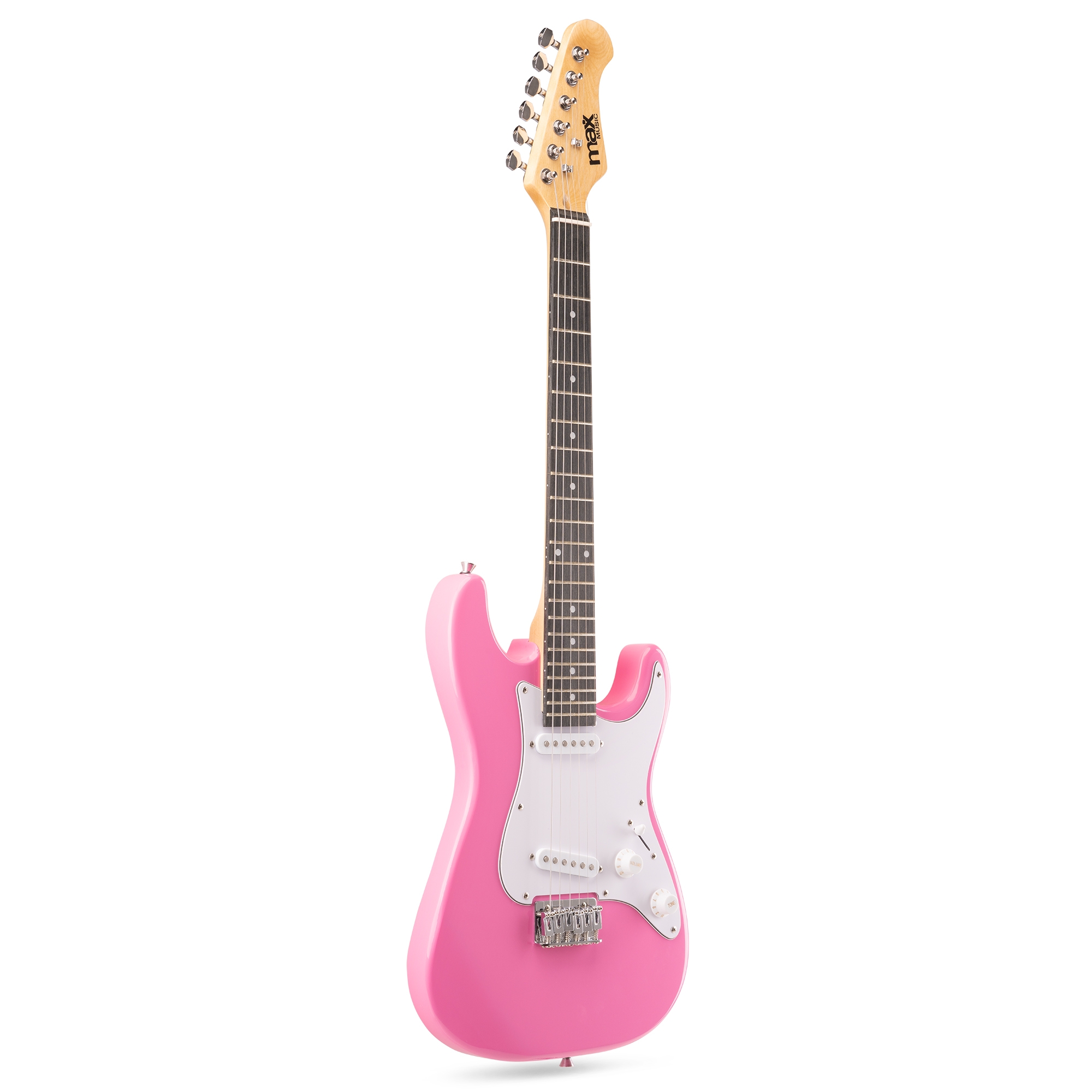 MAX GigKit El Gitarpakke Junior "Strat", Rosa - Bilde 3