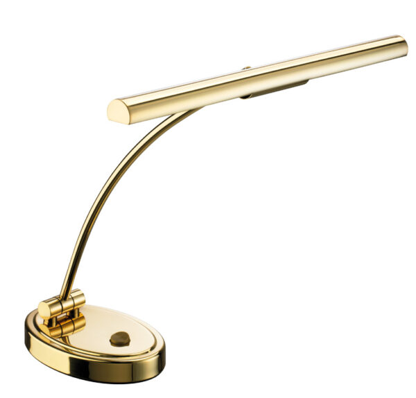 Pianolampe i Polert Messing, LED